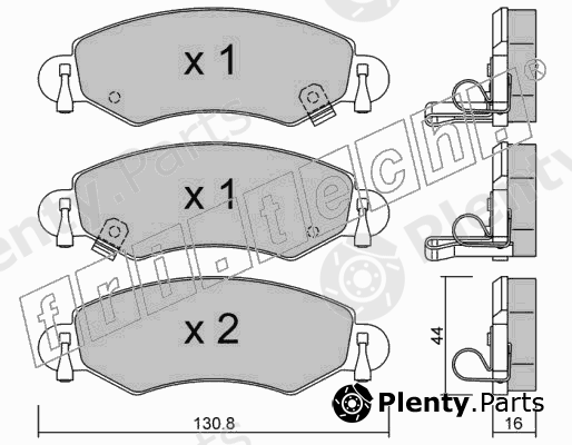  fri.tech. part 348.0 (3480) Brake Pad Set, disc brake