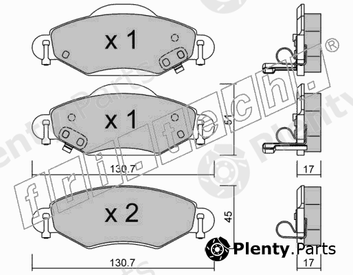 fri.tech. part 436.0 (4360) Brake Pad Set, disc brake