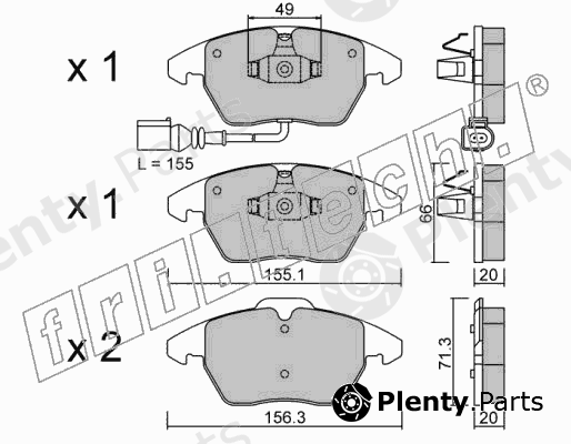  fri.tech. part 564.0 (5640) Brake Pad Set, disc brake