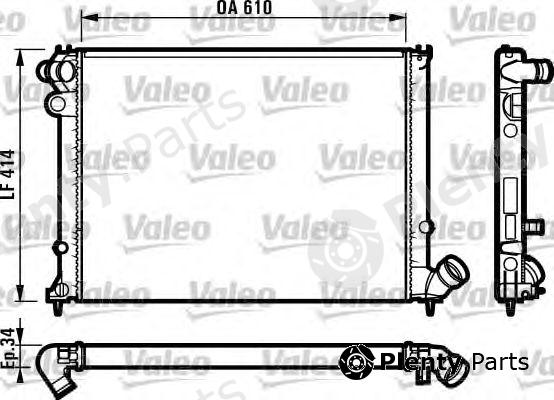  VALEO part 731573 Radiator, engine cooling