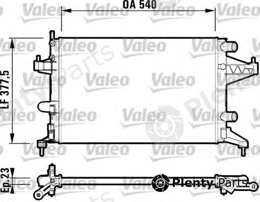  VALEO part 732825 Radiator, engine cooling
