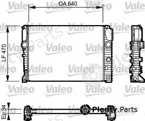  VALEO part 732849 Radiator, engine cooling