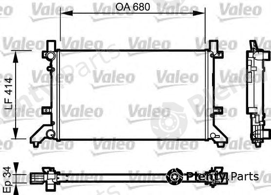  VALEO part 732952 Radiator, engine cooling