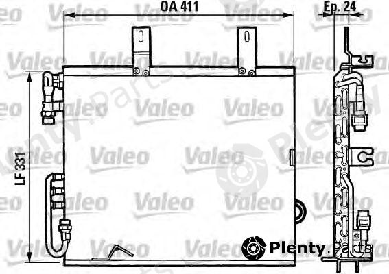  VALEO part 816873 Condenser, air conditioning