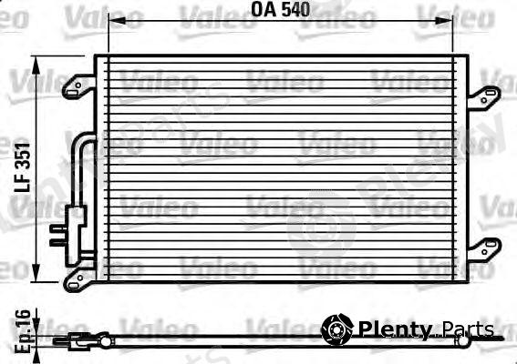  VALEO part 817386 Condenser, air conditioning