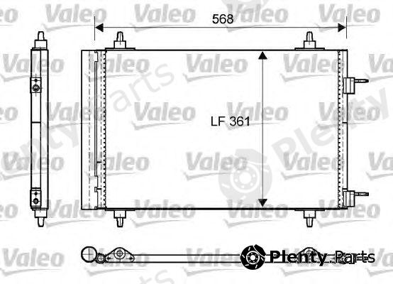  VALEO part 818170 Condenser, air conditioning
