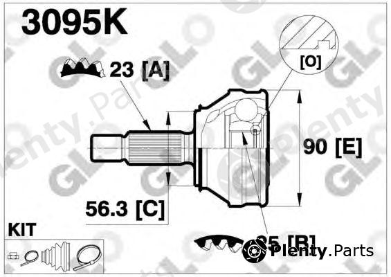  GLO part 3095K Joint Kit, drive shaft