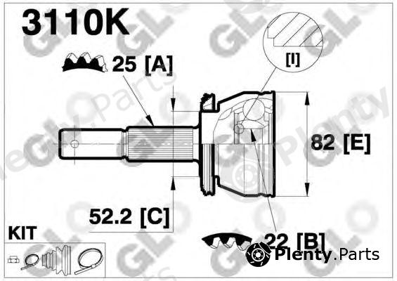  GLO part 3110K Joint Kit, drive shaft