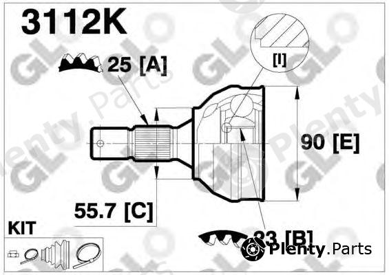  GLO part 3112K Joint Kit, drive shaft