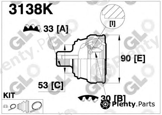 GLO part 3138K Joint Kit, drive shaft