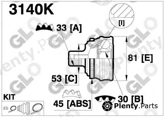  GLO part 3140K Joint Kit, drive shaft