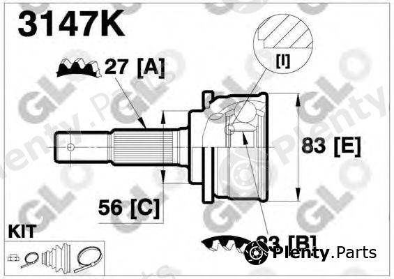  GLO part 3147K Joint Kit, drive shaft