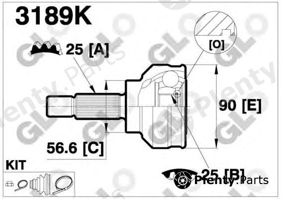  GLO part 3189K Joint Kit, drive shaft