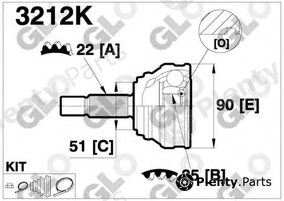  GLO part 3212K Joint Kit, drive shaft