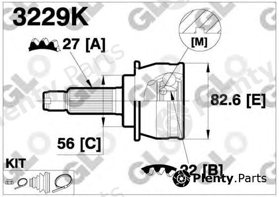  GLO part 3229K Joint Kit, drive shaft