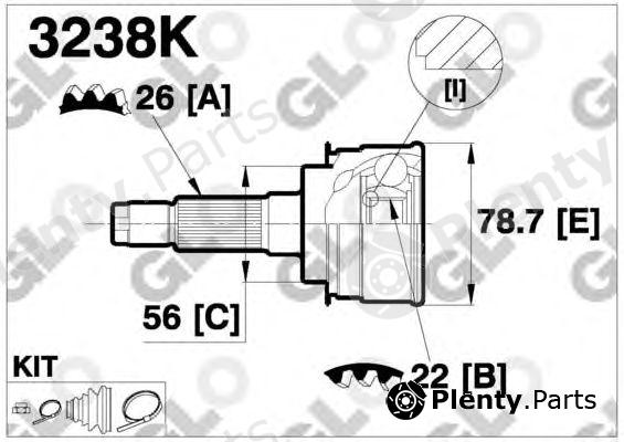  GLO part 3238K Joint Kit, drive shaft