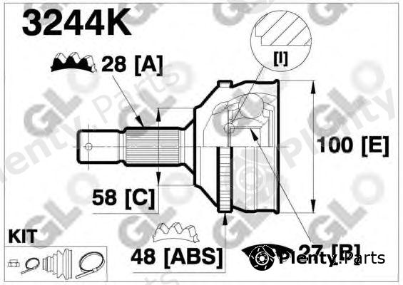  GLO part 3244K Joint Kit, drive shaft