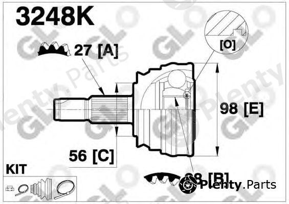  GLO part 3248K Joint Kit, drive shaft
