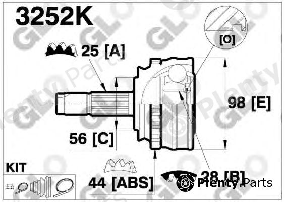  GLO part 3252K Joint Kit, drive shaft