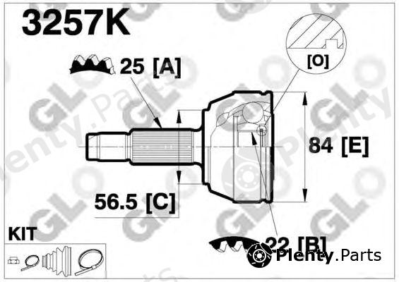  GLO part 3257K Joint Kit, drive shaft