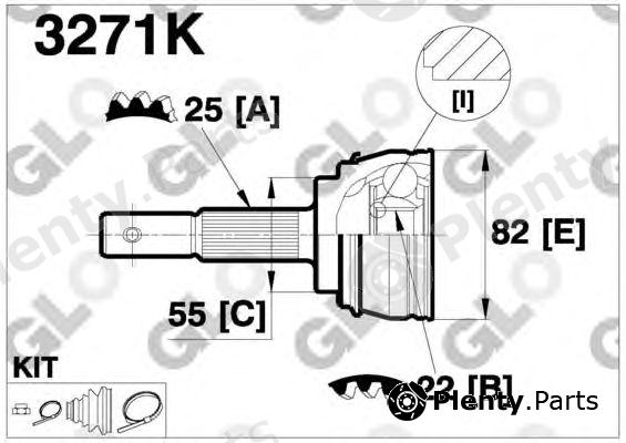  GLO part 3271K Joint Kit, drive shaft