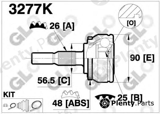  GLO part 3277K Joint Kit, drive shaft