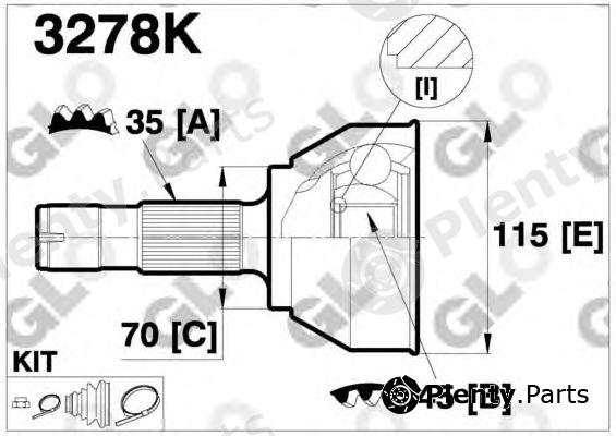  GLO part 3278K Joint Kit, drive shaft