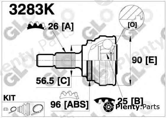  GLO part 3283K Joint Kit, drive shaft