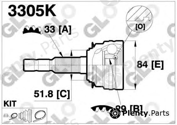  GLO part 3305K Joint Kit, drive shaft