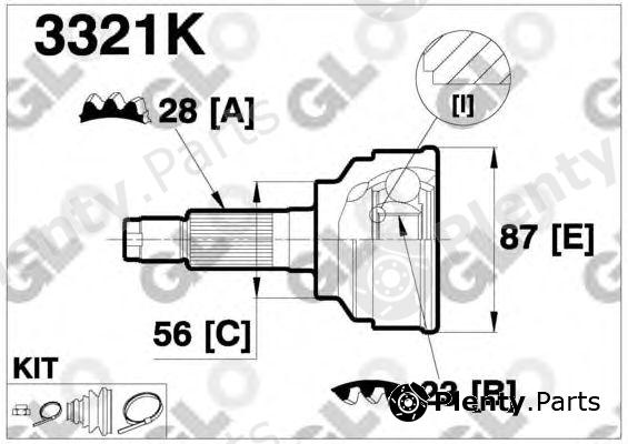  GLO part 3321K Joint Kit, drive shaft