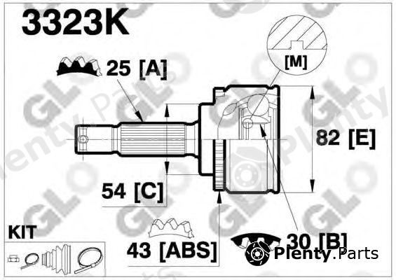  GLO part 3323K Joint Kit, drive shaft