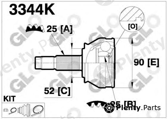  GLO part 3344K Joint Kit, drive shaft