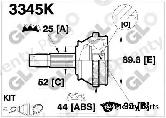 GLO part 3345K Joint Kit, drive shaft