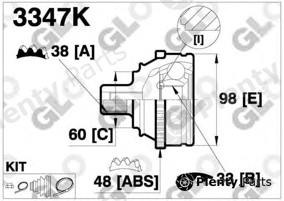  GLO part 3347K Joint Kit, drive shaft