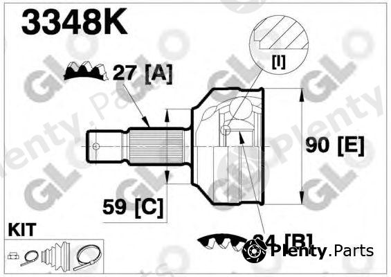  GLO part 3348K Joint Kit, drive shaft