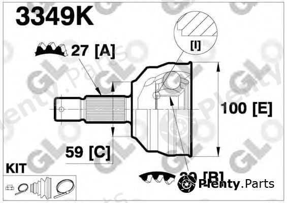  GLO part 3349K Joint Kit, drive shaft