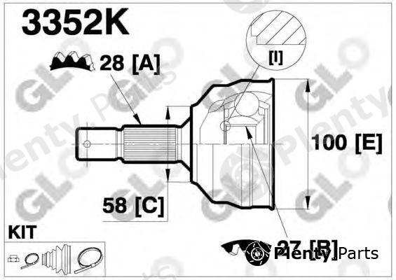  GLO part 3352K Joint Kit, drive shaft
