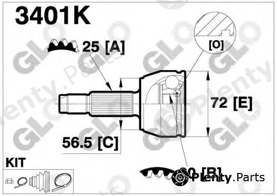  GLO part 3401K Joint Kit, drive shaft