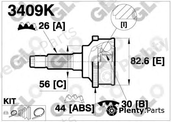  GLO part 3409K Joint Kit, drive shaft