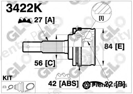  GLO part 3422K Joint Kit, drive shaft