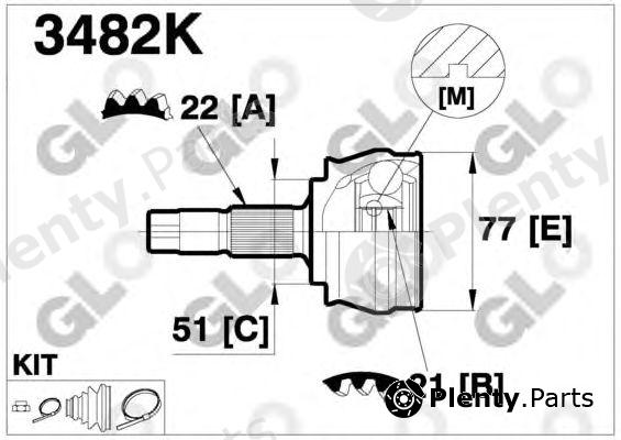  GLO part 3482K Joint Kit, drive shaft