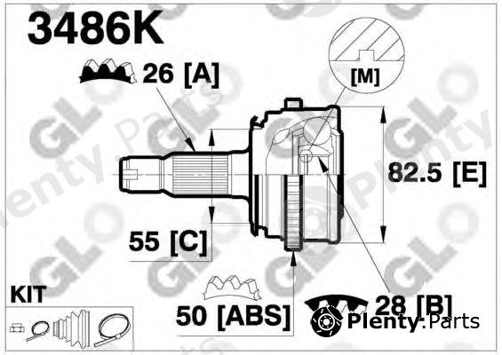  GLO part 3486K Joint Kit, drive shaft