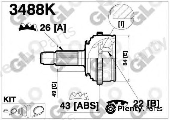  GLO part 3488K Joint Kit, drive shaft