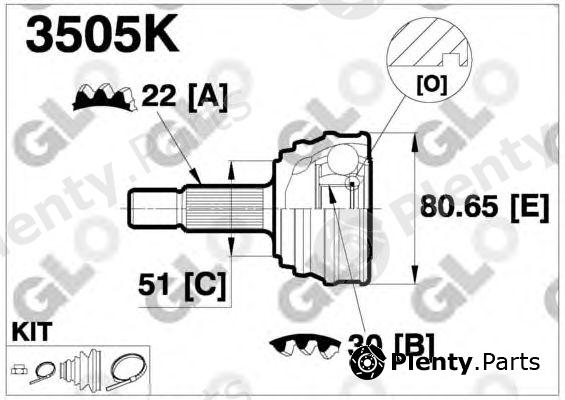  GLO part 3505K Joint Kit, drive shaft
