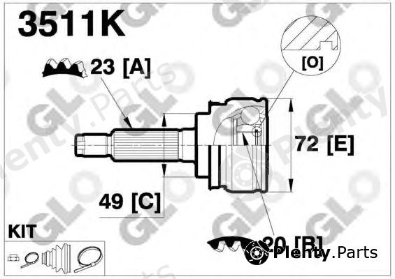  GLO part 3511K Replacement part