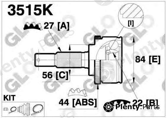  GLO part 3515K Joint Kit, drive shaft
