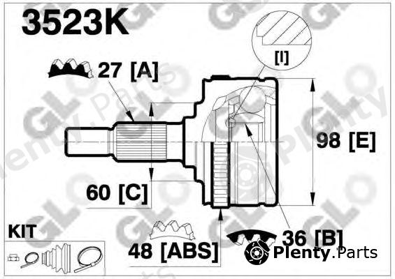 GLO part 3523K Joint Kit, drive shaft
