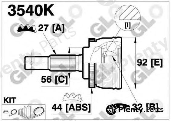  GLO part 3540K Joint Kit, drive shaft