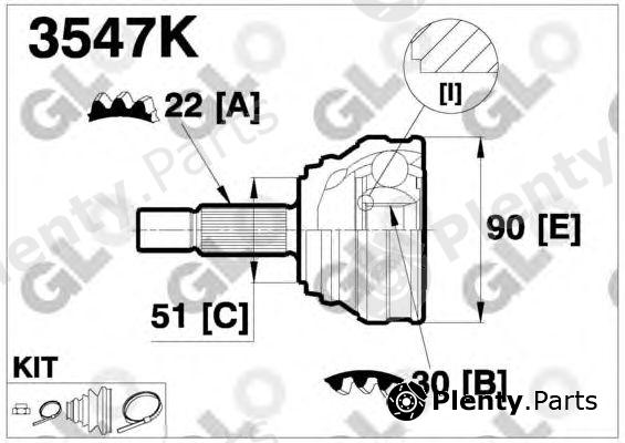  GLO part 3547K Joint Kit, drive shaft