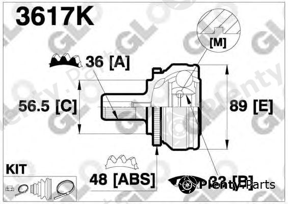  GLO part 3617K Replacement part